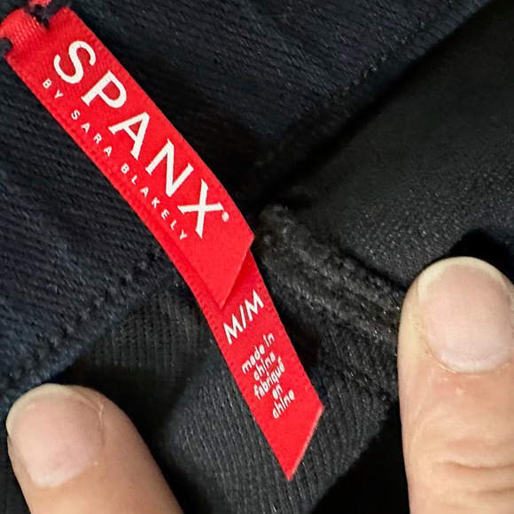 Spanx Jean-ish Ankle Twilight Rinse Leggings Size M Elastic Waist Pull On - Picture 6 of 10